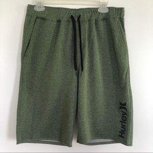 Men’s Hurley Nike Dry Fit Shorts - Green